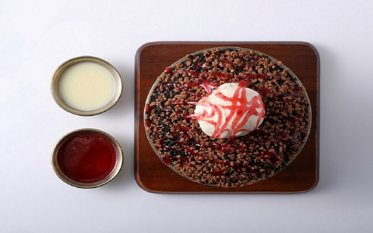 바삭 돼지바 & 바닐라아이스크림 눈꽃빙수