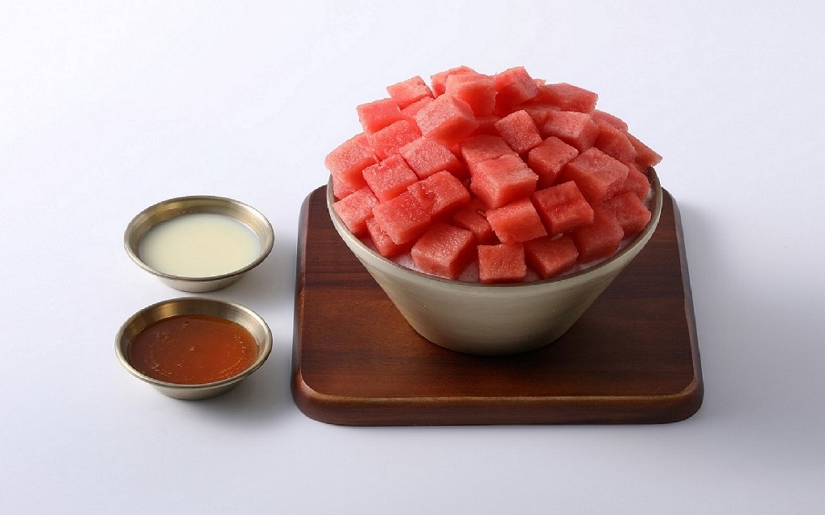 시원한 수박 눈꽃빙수 (생과일)